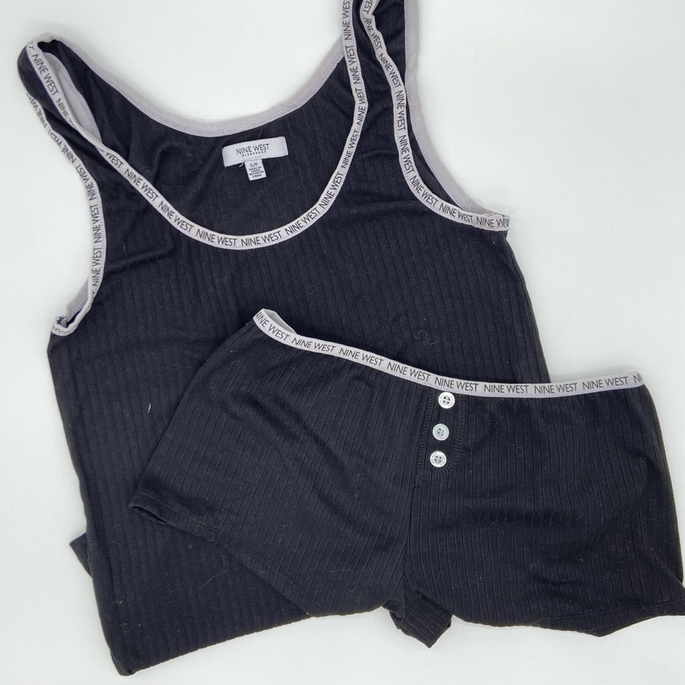 Nine West Women’s Black Sleep Lounge Set - Shorts & Tank